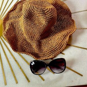 Hat, Sunglasses, and Beach Bag